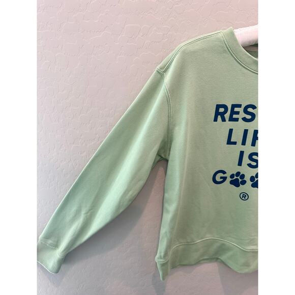 LIFE IS GOOD | Green Rescue Life Is Good Sweatshirt | Small - Picture 5 of 9